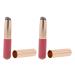 2pcs Lip Brush Lipstick Applicator Powder Brush Lip Applicator Smudge Brush Lip Wands Lip Gloss Applicator Lip Balm Applicator Lipgloss Portable Pink Travel Accessories