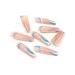 Brishow Long Wavy Lines Press-On Nails | Pink Bellarina Acrylic Nails | 24pcs for Women & Girls - International Shipping Available - Buy Online on GoSupps.com