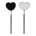 Professional Heart Shaped Lash Mirror - Portable Stainless Steel Makeup Mirror for Eyelash Extensions | Detachable Design for Lash Extension Supplies - Buy Online on GoSupps.com