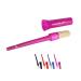 NETPROSHOP Hoof brush with cap made of pig hair hoof care color: pink