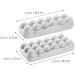 2pcs Rabbit Food Dispenser Plastic Eggs Deviled Egg Holder Egg Tray Egg Carton Drawer re-usable Grey 30x15cm - Buy Online on GoSupps.com