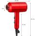 ADITAM Tourmaline Hair Dryer Salon Negative Ionic Hair Blow Dryer Dc Motor Light Weight Low Noise Hair Dryers with Diffuser & Concentrator/Red Double The Comfort - Buy Online on GoSupps.com