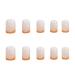 Kamize Short French Fake Acrylic Nails - 24PCS, Orange French Design for Women and Girls - Buy Online on GoSupps.com