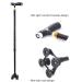 Premium Stability Four-Legged Aluminum Cane Crutches Outdoor Non-Slip Retractable with LED Light Safety Auxiliary Walker for The Elderly Disabled Pregnant Women Travel Walking Interesting - Buy Online on GoSupps.com
