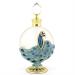 Perfume Bottle Empty Frosted Glass Essential Oil Bottle Refillable Empty Jewelry Decoration Crystal Bottle (Size : Powder Blue Peacock)