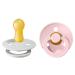 BIBS Pacifiers | Natural Rubber Baby Pacifier | Set of 2 BPA-Free Soothers | Made in Denmark | Blossom/Haze | Size 6-18 Months