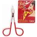 PROFESSIONAL Salon TWEEZERS with Easy Scissor Handle  The BEST PRECISION EYEBROW TWEEZERS Men/Women  PORTABLE Beauty Tools for Facial Hair  Ingrown Hair  Blackhead  Red 57RC  MADE IN MEXICO