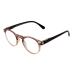 STRIKE Eyewear reading glasses reading aid round with flexible temples striped optics brown +3