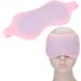 Qukaim Hot Cold Gel Eye Pad Gel Eye Pad Hot Ice Compress Reusable Silicone Cooling Eye Patch Adjustable Size Pink - Buy Online on GoSupps.com