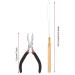 Premium Microring Hair Extension Accessories Kit - Black Needle Hook & Pliers Tool Set - Buy Online on GoSupps.com