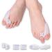 Doact gel toe spreader set - hallux valgus correction large toe separator bunion corrector pain relieve bunions - for men and women (4 couples)