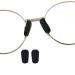 Nose Pads Covers,BEHLINE Slip-on Eyeglasses Nose Pads Covers,Soft Silicone Eye Glasses Nose Piece,Anti-Slip Nose Cushion Piece Nose Bridge Pads(Black,1 Pair)