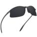 JULI Polarized Sports Sunglasses for Men Women Tr90 Unbreakable Frame for Running Fishing Baseball Driving MJ8002 Carbon Fiber/Grey