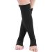 Medical Knee-High Compression Stockings for Men & Women - 20-30 mmHg Open Toe Support for Varicose Veins & Edema (Black) - Buy Online on GoSupps.com