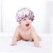 Hemoton Kids Shower Cap - Adjustable Double Layer Flowers Blue Bath Hat for Night Sleeping - Buy Online on GoSupps.com