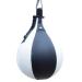 PU Leather Boxing Ball,Speed Ball Gym MMA Boxing Sports Pear Punch Bag,Wrecking Ball Heavy Bag,Hanging Swivel Workout Speedball Black+white