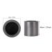 Salmue Mini High Purity Graphite Melting Crucible with Lid - Jewelry Tools for Gold Silver Metal Casting - Buy Online on GoSupps.com