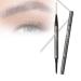 2 In 1 Magic 4-Tip Eyebrow Pencil Eyebrow Magic Pen Eyebrow 4 Tip Brow Pencil 3D Waterproof And Sweat-proof Microblading Eyebrow Pencil Contouring Pen For Natural Makeup Last All Day(Gray)