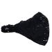Gemini_mall : Headwrap with wide headband fashion for women headscarf hair band turban with fine lace elastic band.