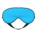 Solid Color Light Blue Unisex Elastic Adjustable Buckle Design Blackout Sleep Eye Mask for Home Travel Yoga Office Nap