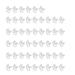 Nail polish pattern rings 50 pieces/set nail polish practice nail gel rings diagram rings nail art color display tool clear rings for nail polish bottles manicure tools