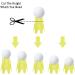 Plastic Golf Tees 20Pcs Pack for Indoor & Outdoor Simulator Practice - 10 Tall & 10 Small Yellow Tees for Winter Turf & Driving Range - Buy Online on GoSupps.com