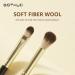 Professional Eyeshadow Blending Brush Set - Soft Synthetic Brushes for Eyeliner, Crease, and Eyebrow - Long Lasting Makeup Application for Flawless Look - 2 PCS - Buy Online on GoSupps.com