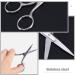 POPETPOP Stainless Steel Eyebrow Scissors Set - 6pcs Facial Hair Grooming Tools for Eyebrows Mustache & Nose Hair - Buy Online on GoSupps.com