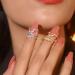 vreplrse Versatile Adjustable Copper Ring For Different Finger Sizes Nail Rings Are Made Of Electroplated Copper Rings For Women 02silveryKY1734 - Buy Online on GoSupps.com