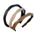 MMbyzhuo 3pieces PU leather Headbands Women Hair Head Bands Fancy Hair Hoops Accessories Hairband for Women Gilrs Gifts