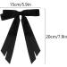 2 Pack Hair Bows for Women Black Bow Hair Clips French Barrette with Long Silky Satin Hair Ribbons for Women Girls(Black) - Buy Online on GoSupps.com