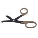 Association scissors trauma scissors made of stainless steel 17.8 cm sharp curved scissors for surgical medical and breastfeeding cut bandages first aid paramedic scissors 2.00W 1.00V taupe