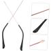 Plafope Rose Gold Sunglasses Repair Set - 1 Pair Schnapps Glasses Holder & Replacement Components - Perfect Glasses Bracket for Arm & Legs (14.00x0.50x0.40cm) - Buy Online on GoSupps.com