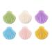 Beaupretty Bag Sponges 6pcs Facial Sponges Shell Shape Reusable Natural Konjac Sponge for Facial Cleansing Facial Deep Cleansing and Exfoliating Facial SPA Massage with Face Sponge