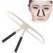 FRCOLOR 2pcs Molds Eyebrow Template Stencils Kits Eyebrow Ruler Tool Stainless Steel Eyebrow Shape 1 count (Pack of 1) As Shownx2pcs - Buy Online on GoSupps.com