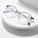 Fashionable Oversized Round Reading Glasses for Women | 3.5x Blue Light Blocking Anti-Eye Fatigue TR Computer Readers - Buy Online on GoSupps.com