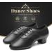 JUODVMP Men's Black Dance Shoes - Modern Latin Jazz Salsa Tango & Ballroom - Buy Online on GoSupps.com