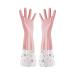 1Pair Wet-Proof Home Use Long Kitchen Clean Cleaning Pink For Morandi Single Layer