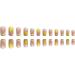 FEIlei 24Pcs Press on Nails Short Design Fake Nails Wearable Fake Nails Set for Women 4# - Buy Online on GoSupps.com