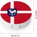 Flag of Albertslund Round Case For Contact Lens Kit Storage Box with Mirror Printed - Buy Online on GoSupps.com