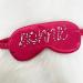 Personalised Sleep Silk Satin Eye Mask Custom Any Name Rest Sleeping Relaxing Mask Gift for Her Mothers Day Birthday Bridesmaid Hen Bridal Christmas Gift Party Favours Present HUNYLONDON (Red) - Buy Online on GoSupps.com