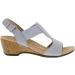 Vionic Women's Paradise Kaytie Backstrap Wedges - Blue Haze - Medium Fit 6 - Buy Online on GoSupps.com