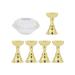 Nail tip exercise stand-nail holder false nail tip exercise stand crystal base holder nail art display manicure (white base)
