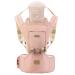 SONMEI Ergonomic Baby Carrier with Hip Seat 360 Positions Soft and Breathable All Seasons for Newborns and Toddlers Hiking Shopping Travelling Pink