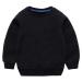 Taigood Kids Jumper for Boys Cotton Sweatshirt Long Sleeve T Shirts Pullover Autumn Winter Age 1-7 Years 12-18 Months Black