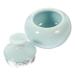 Healeved makeup jar lip balm holder ceramics skincare cosmetic sample containers 4.7x4.7cm Sky-blue