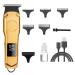 Bassulouda Gold Hair Clipper Men's Hair Clipper Electric Rechargeable Beard Trimmer Shaving Razor for Men Cutter