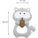 Duperior Raccoon Teether for Babies | BPA & PVC Free Silicone Teething Aid | Easy to Clean | Grey - Buy Online on GoSupps.com