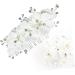 Angoily Flower Side Comb Bridal Side Combs Bride White Headgear Hair - Buy Online on GoSupps.com