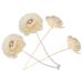 Alipis 4 pieces of cotton flower diffuser Flower-Schilf diffuser sticker flower-fragrance replacement refill essential oil aroma-chilf with rope for home fragrance decorations